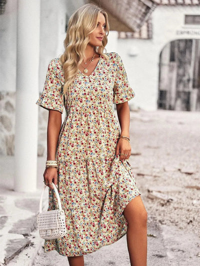 Short Sleeves Summer Dress Women
