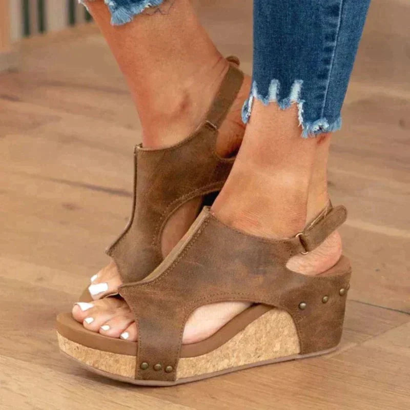 Women's Wedge Sandals | Open-Toe Comfortable Design
