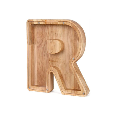 Wooden Alphabet Money Box