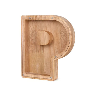 Wooden Alphabet Money Box