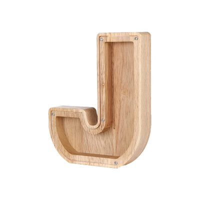 Wooden Alphabet Money Box