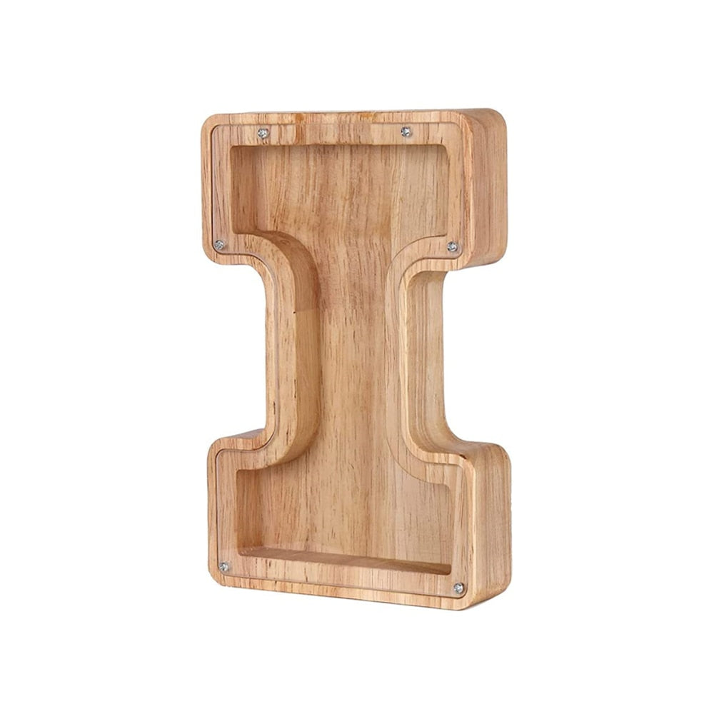 Wooden Alphabet Money Box