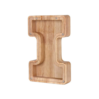 Wooden Alphabet Money Box