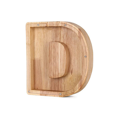 Wooden Alphabet Money Box