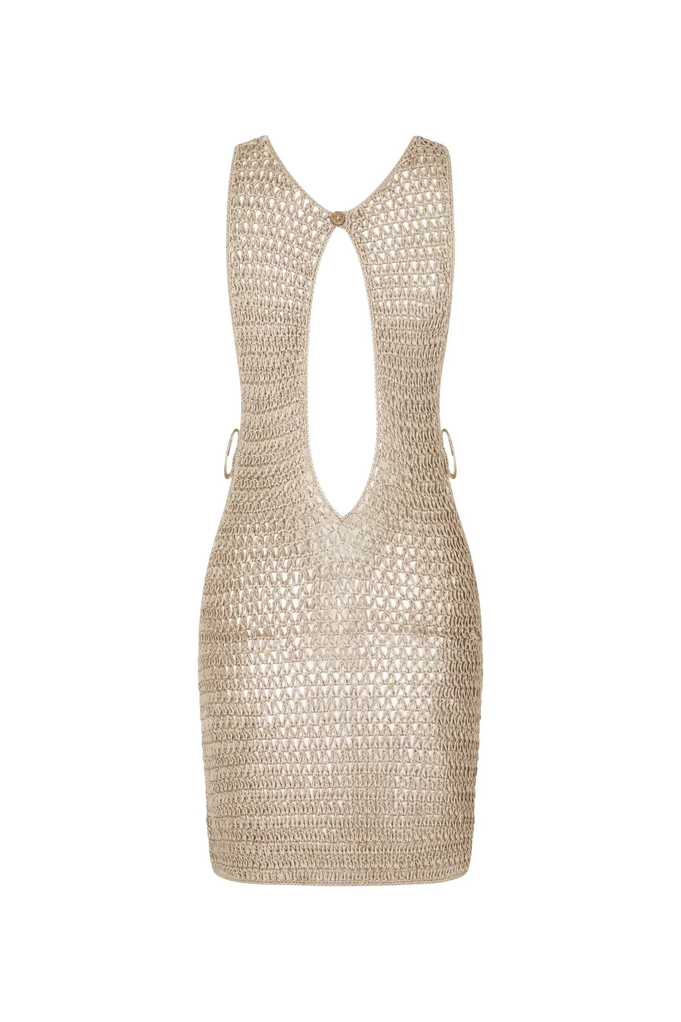 Crochet Beach Mini Dress Women