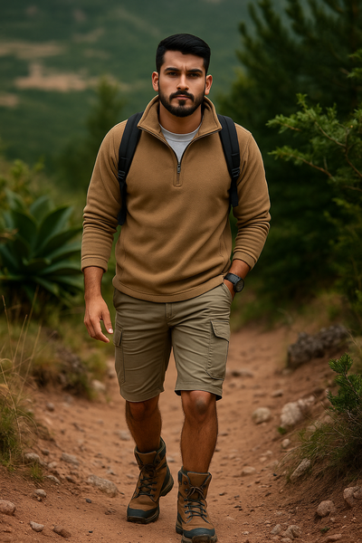 Warm Zip-Up Training Pullover