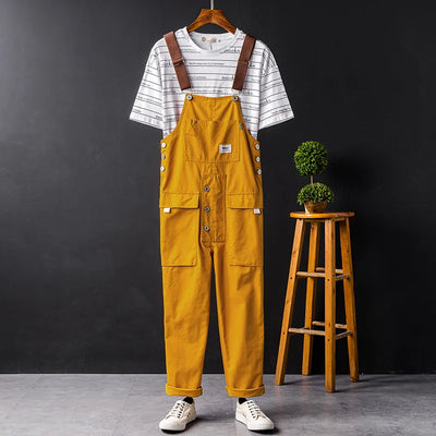 Unisex Cargo Overalls with Pockets