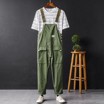 Unisex Cargo Overalls with Pockets