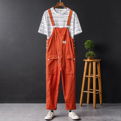 Variant image for Unisex Cargo Overalls with Pockets-15