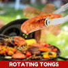 Stainless Steel Rotating BBQ Tongs