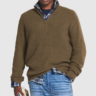 Half-Zip Business Casual Sweater