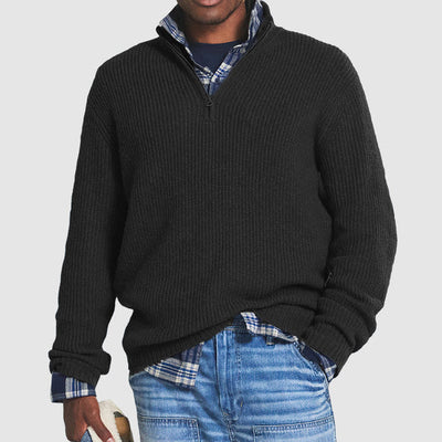 Half-Zip Business Casual Sweater