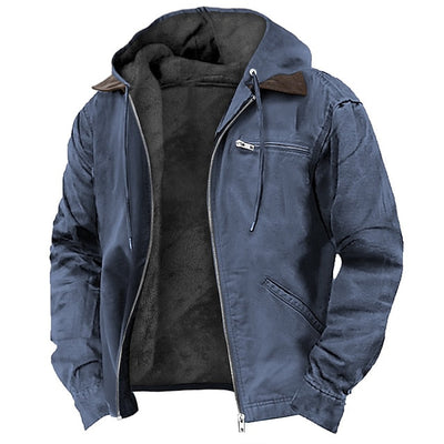 Vintage-Inspired Lightweight Polyester Jacket